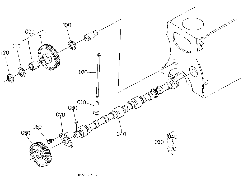 Camshaft And Idle Gear Shaft