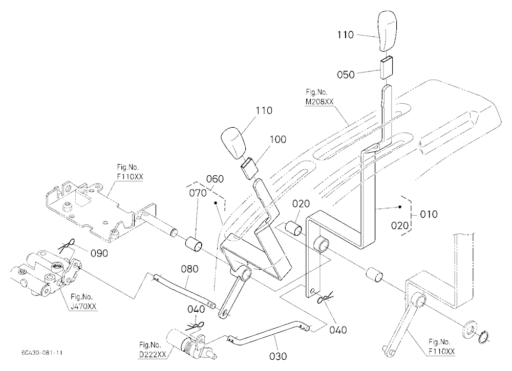 Pto Gear Shift Lever