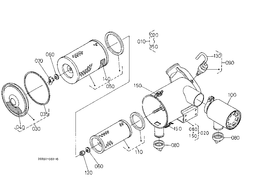 Air Cleaner (Double) [Old Type] [Component Parts]