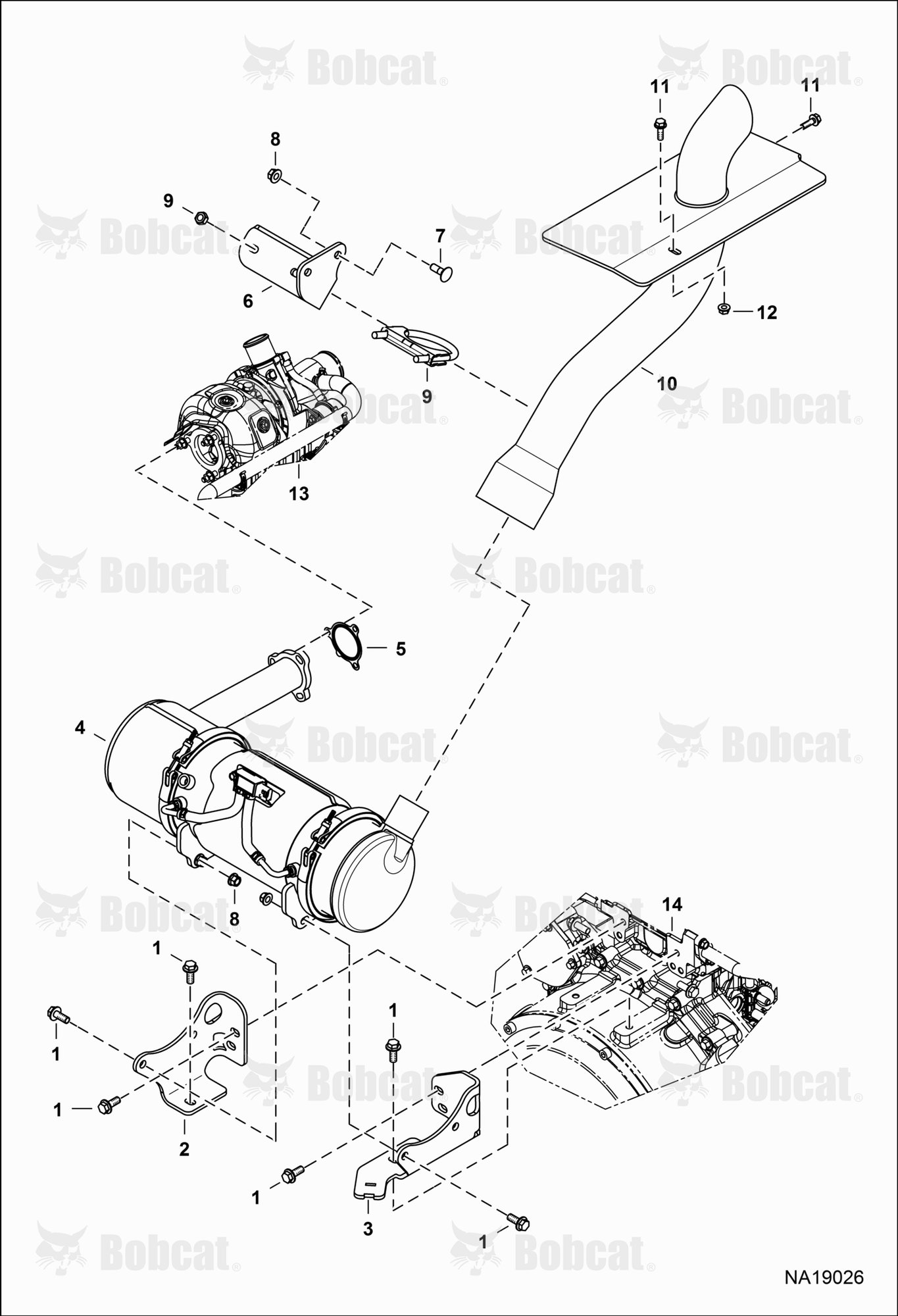 Engine & Attaching Parts (Exhaust System)