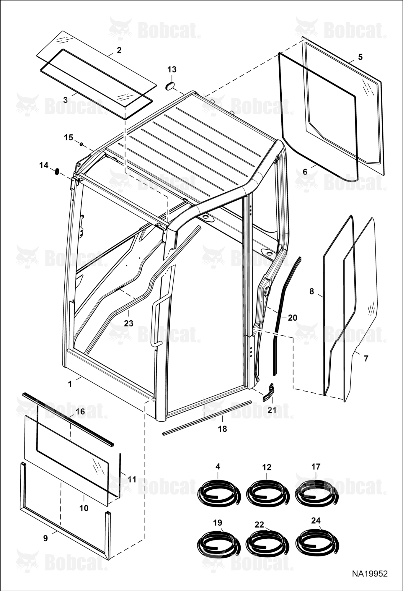 Operator CAB (Windows)(Seals)