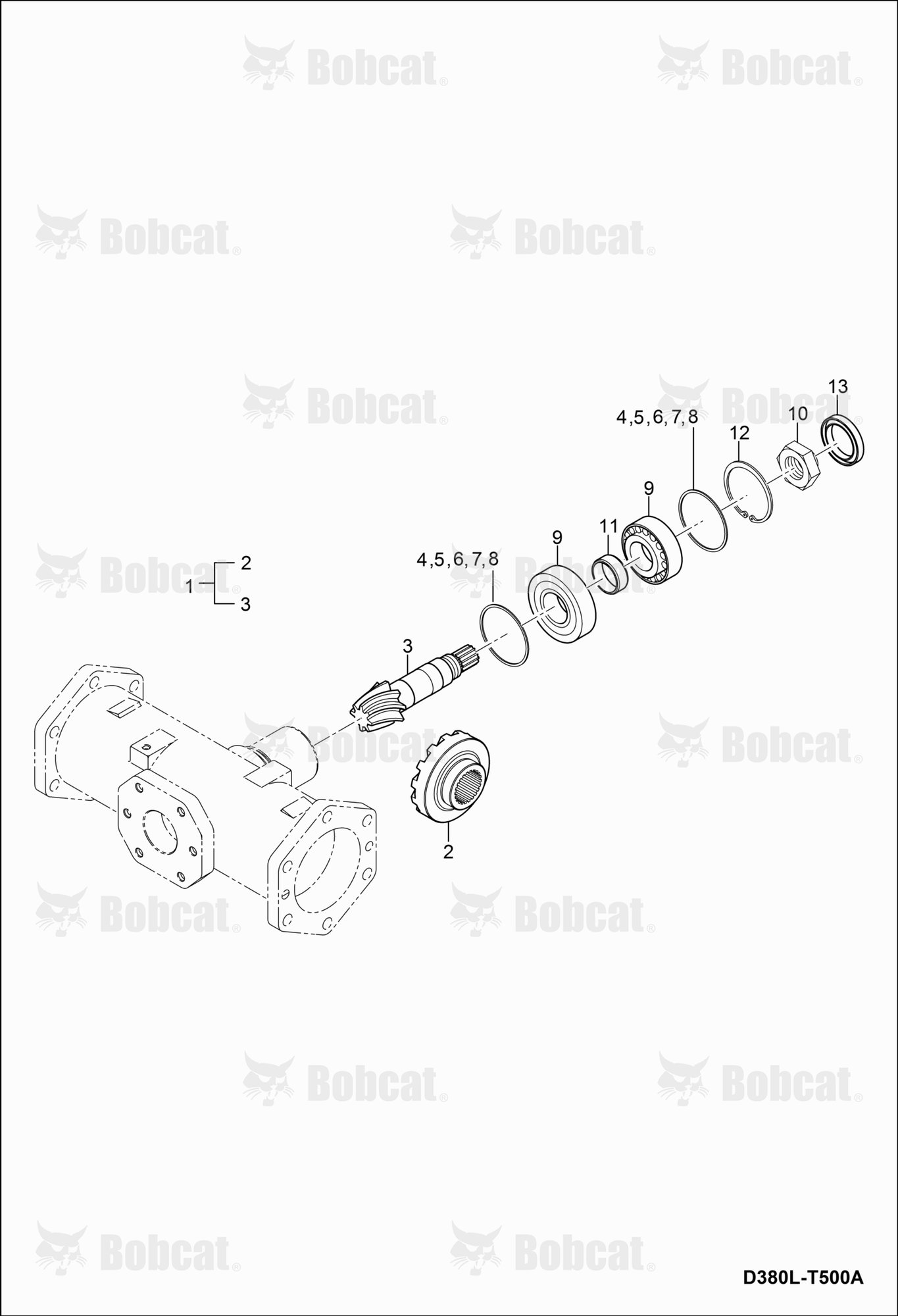 Bevel Pinion Shaft Group