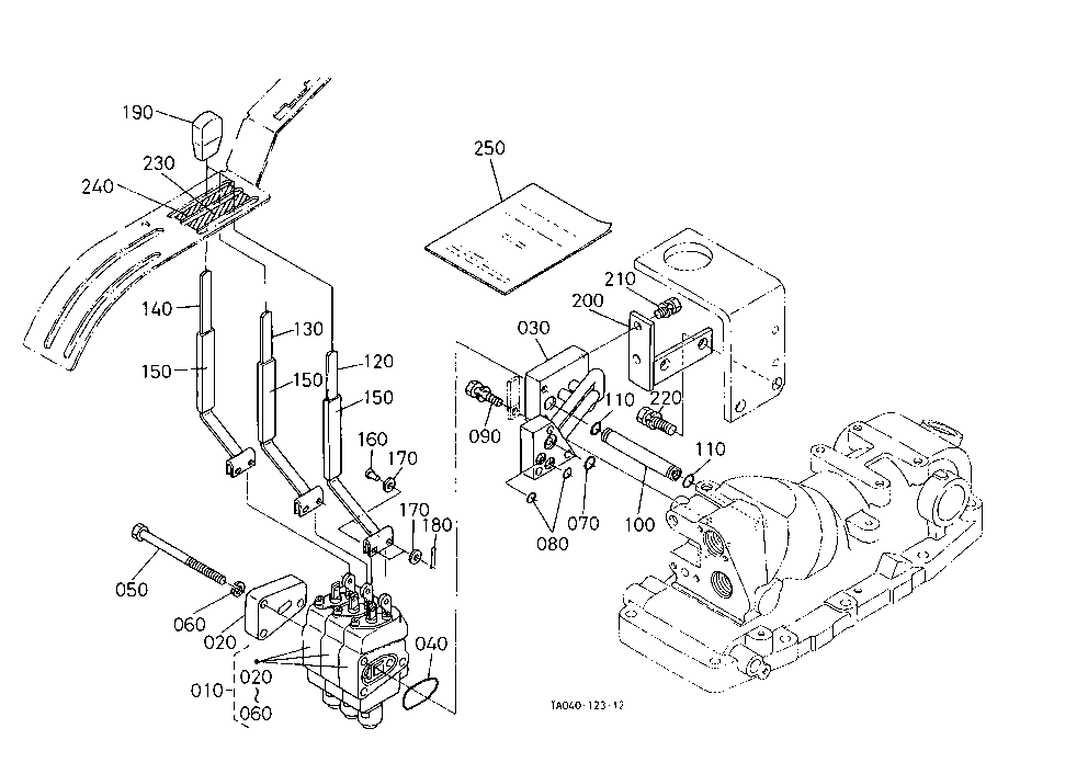 Remote Control Valve Lever 3 [Rops Type] [Option]