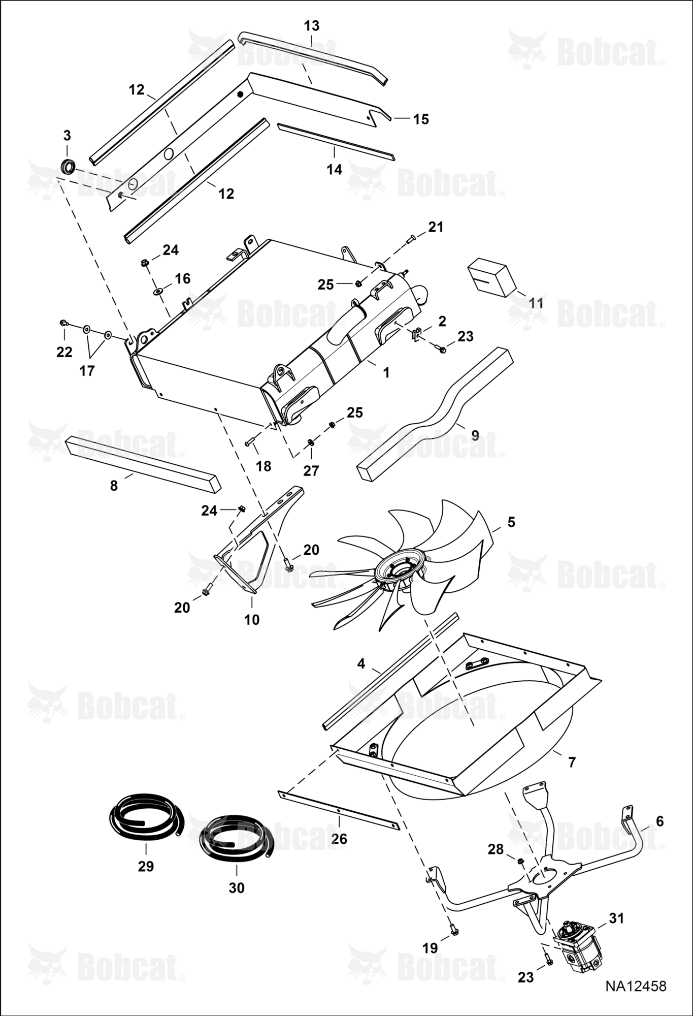 Engine & Attaching Parts (Radiator Water Exchanger)