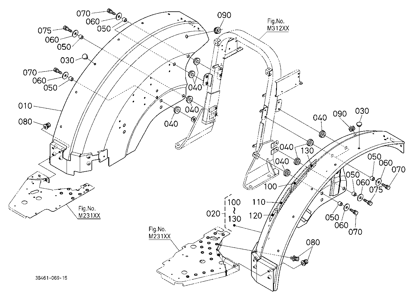 Fender (Lower Position) [Except Rear Wheel 480/65R