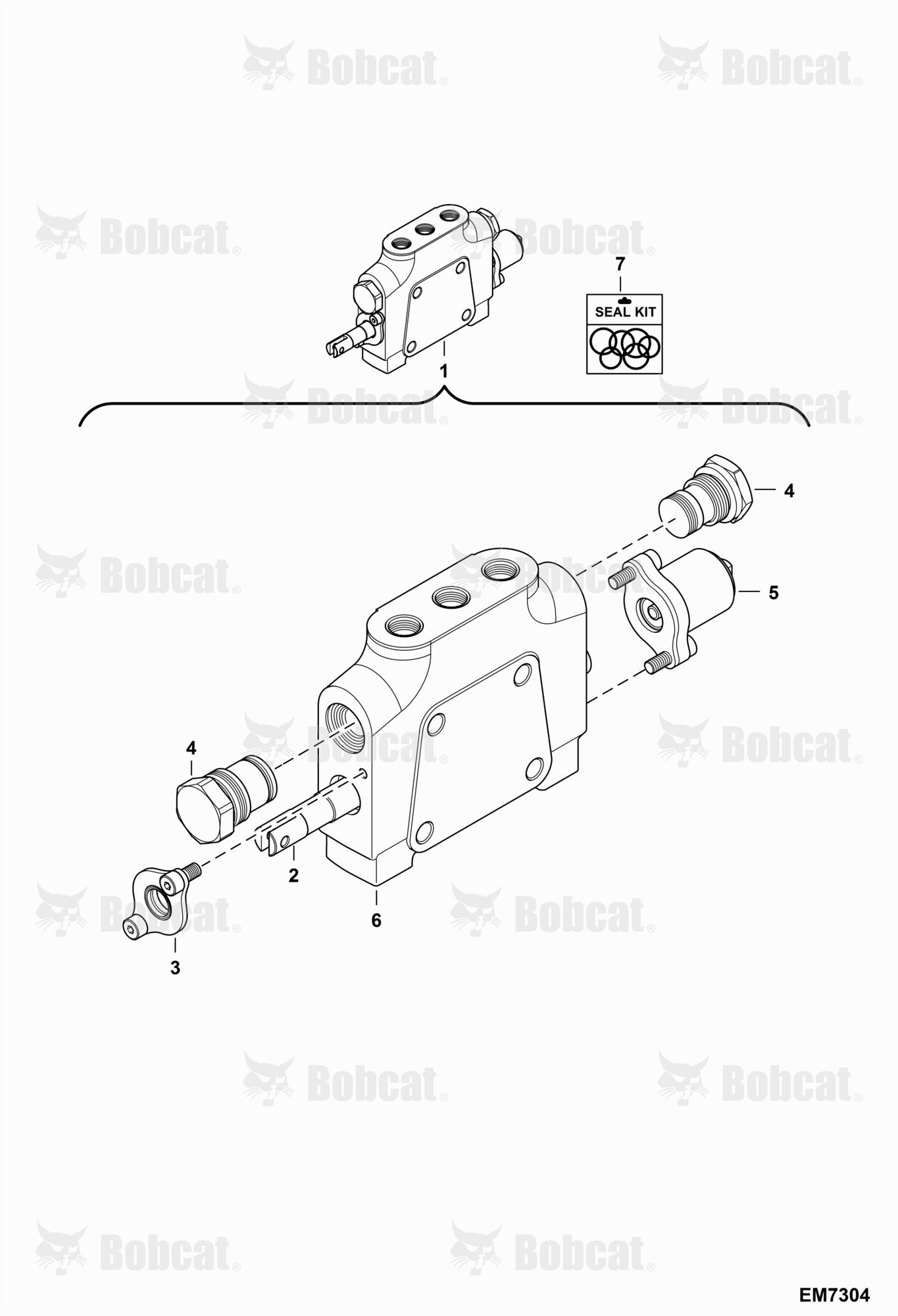 Valve Section (Left Travel)