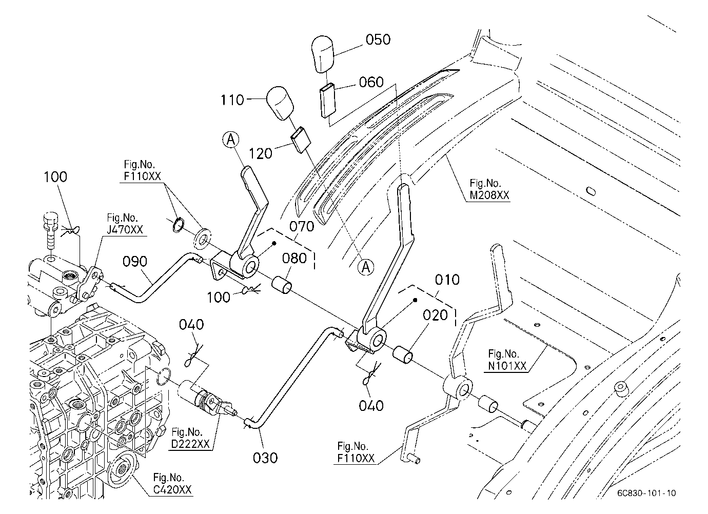 Pto Gear Shift Lever