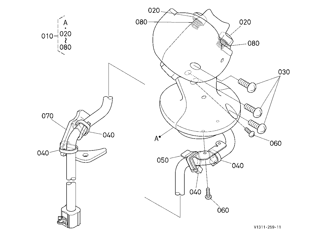 Grip (Rh) [Component Parts] [Except High Flow]
