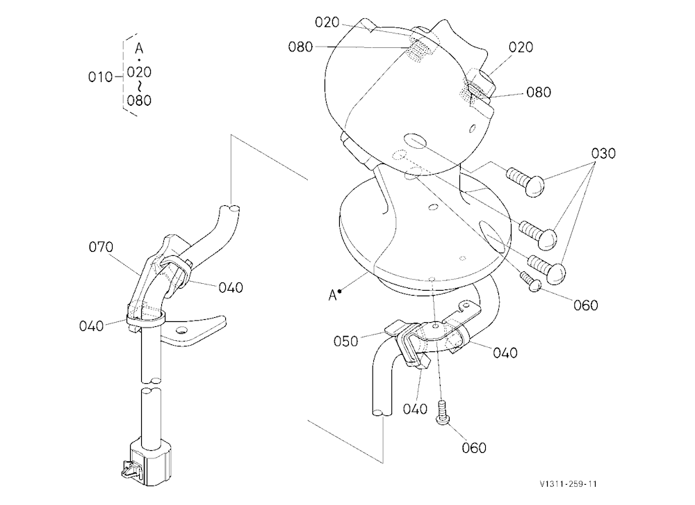 Grip (Rh) [Component Parts] [Except High Flow]
