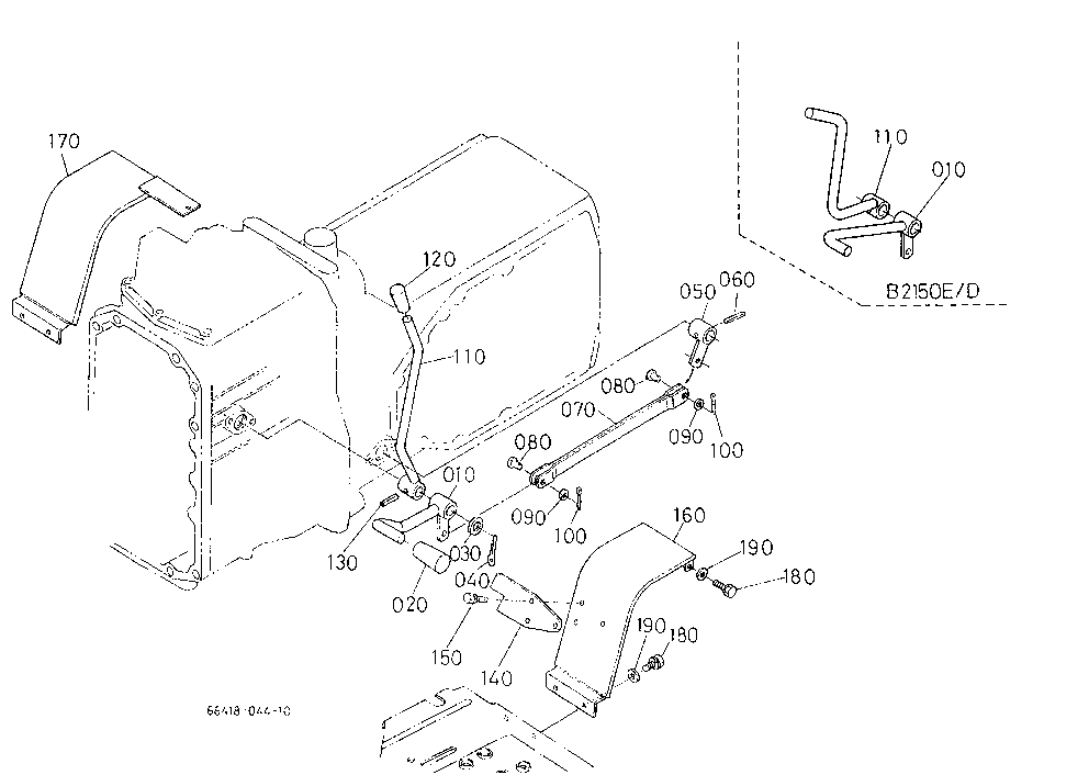 Front Wheel Drive Lever/Pto Lever