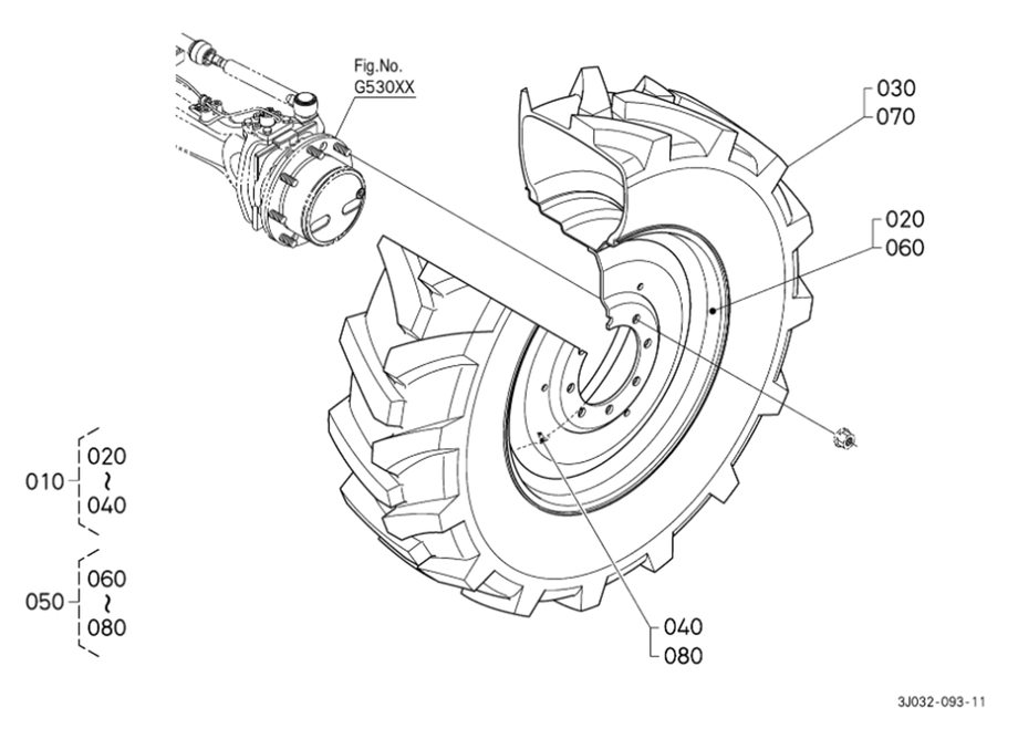 Front Wheel (380/85R30) [Firestone]