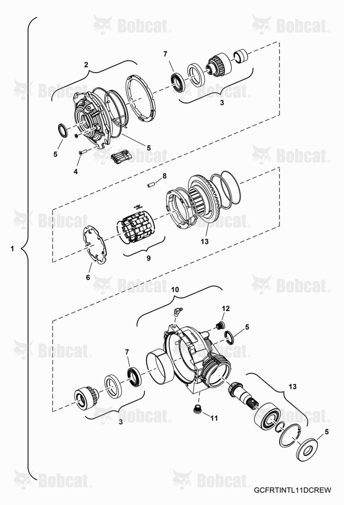 Drive TRAIN, Front Gearcase Internals