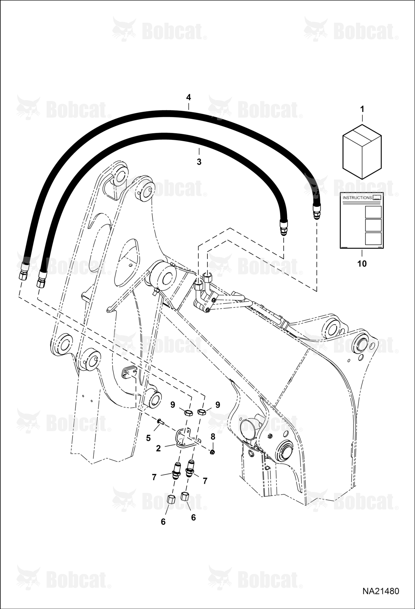 Hydraulic Auxiliary Kit (Auxilliary)(Short Arm)