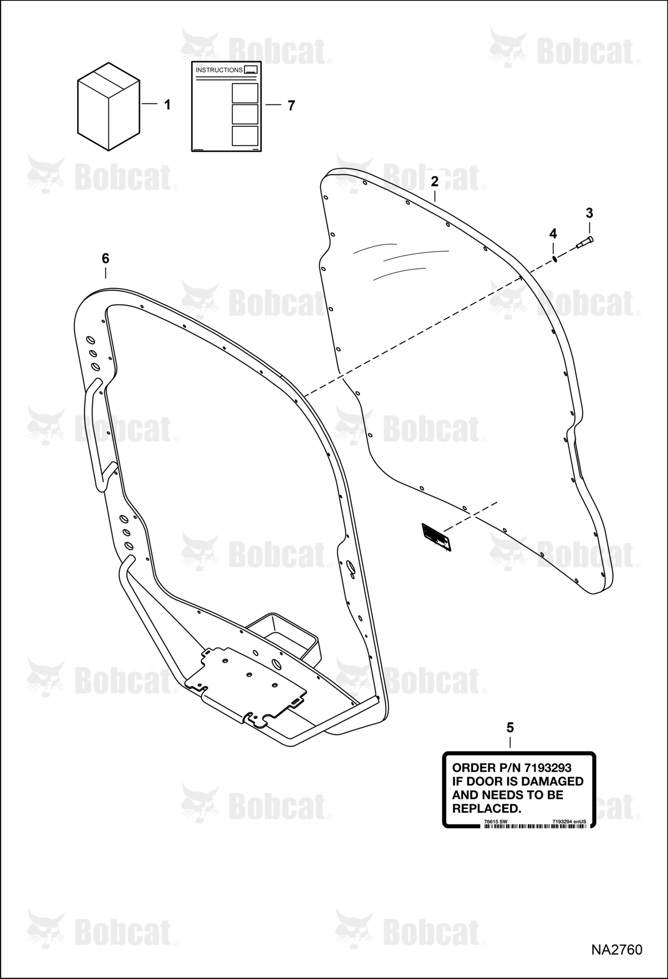 Land Management Kit (Cab Door) (Window Replacement Kit) (Classic Series)
