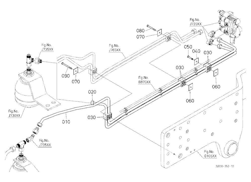 Front Suspension Valve Pipe (Front) [With Front Su
