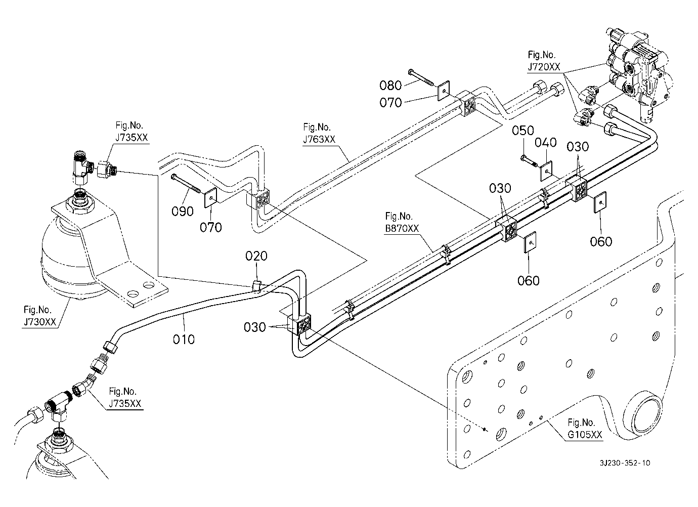 Front Suspension Valve Pipe (Front) [With Front Su