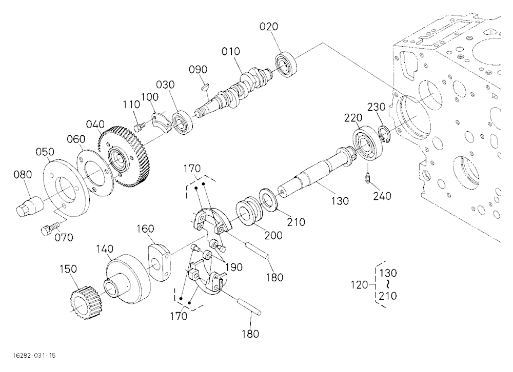 Fuel Camshaft And Governor Shaft