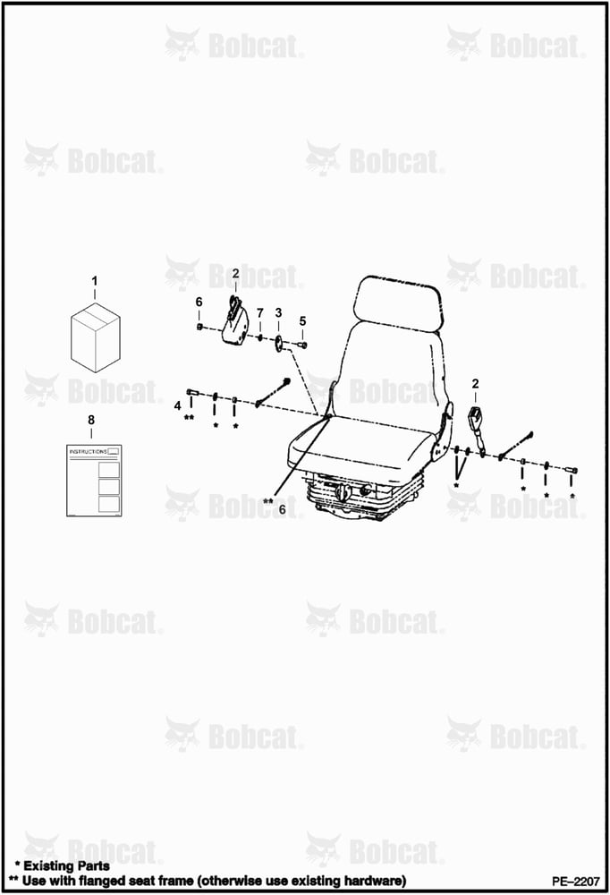 Seat Belt Kit (3 Inch)(Static Seat)