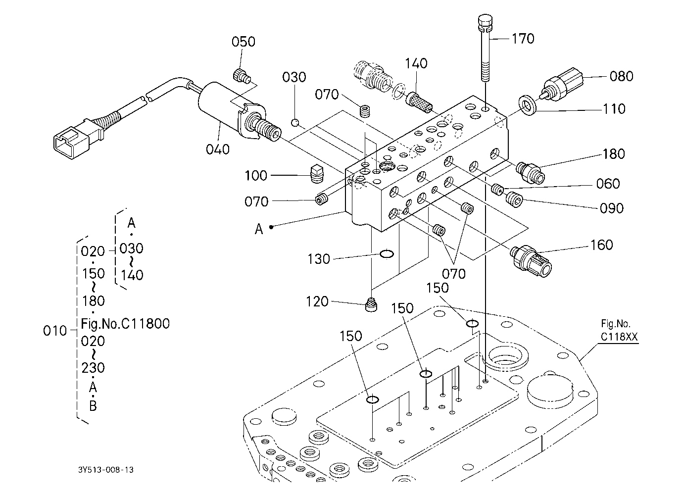 Power Shift Valve (Upper) [Component Parts]
