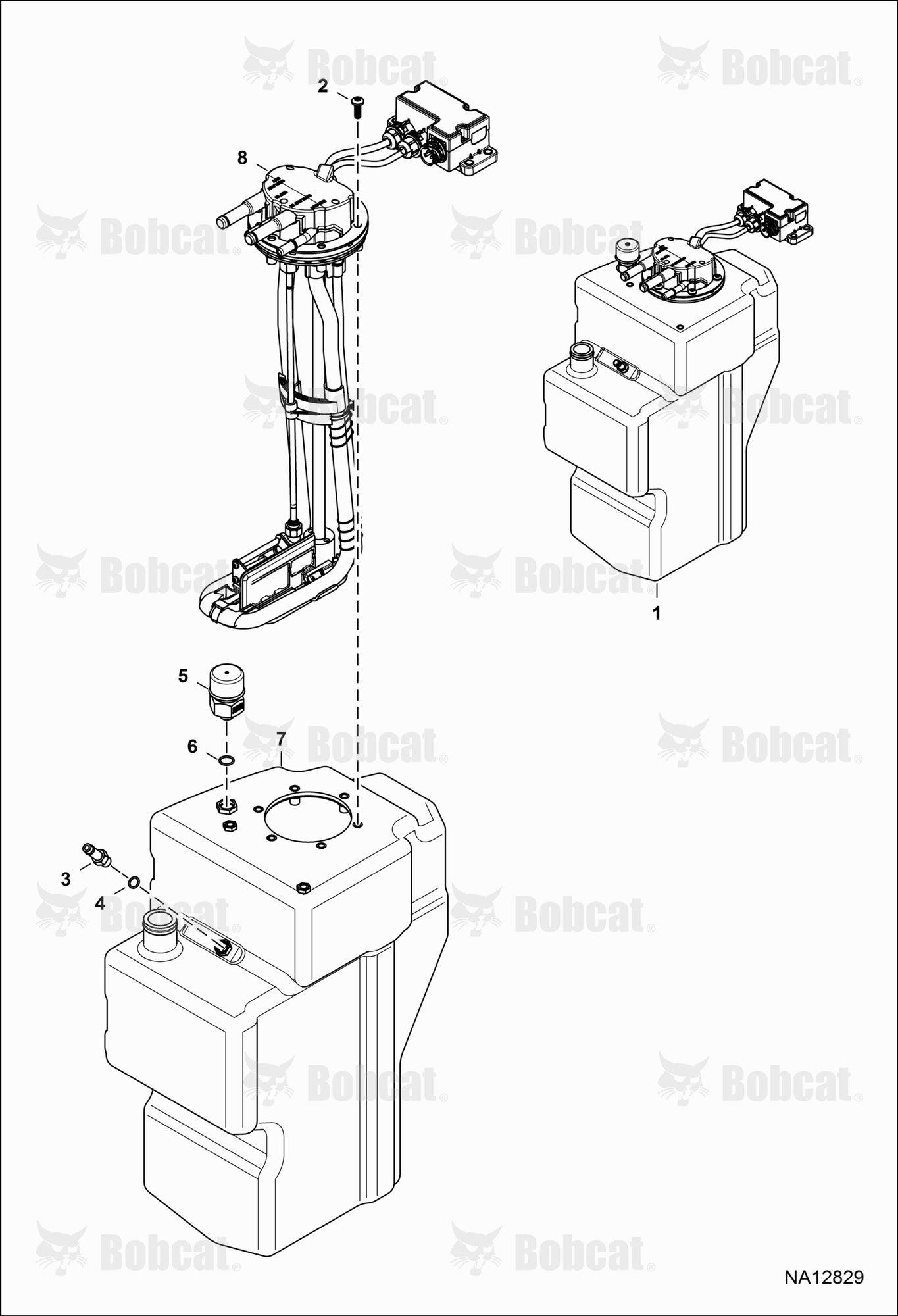 Engine & Attaching Parts (SCR System) (Tank)  B4C311001 - B4C317155