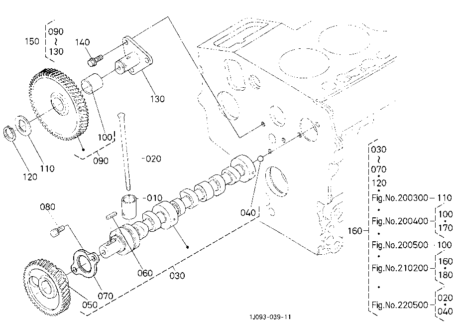Camshaft And Idle Gear Shaft