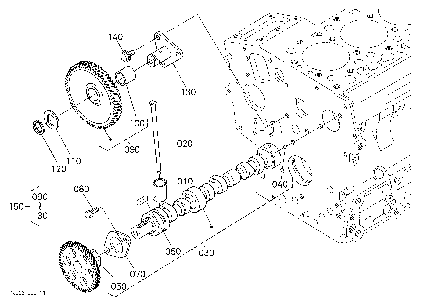 Camshaft And Idle Gear Shaft