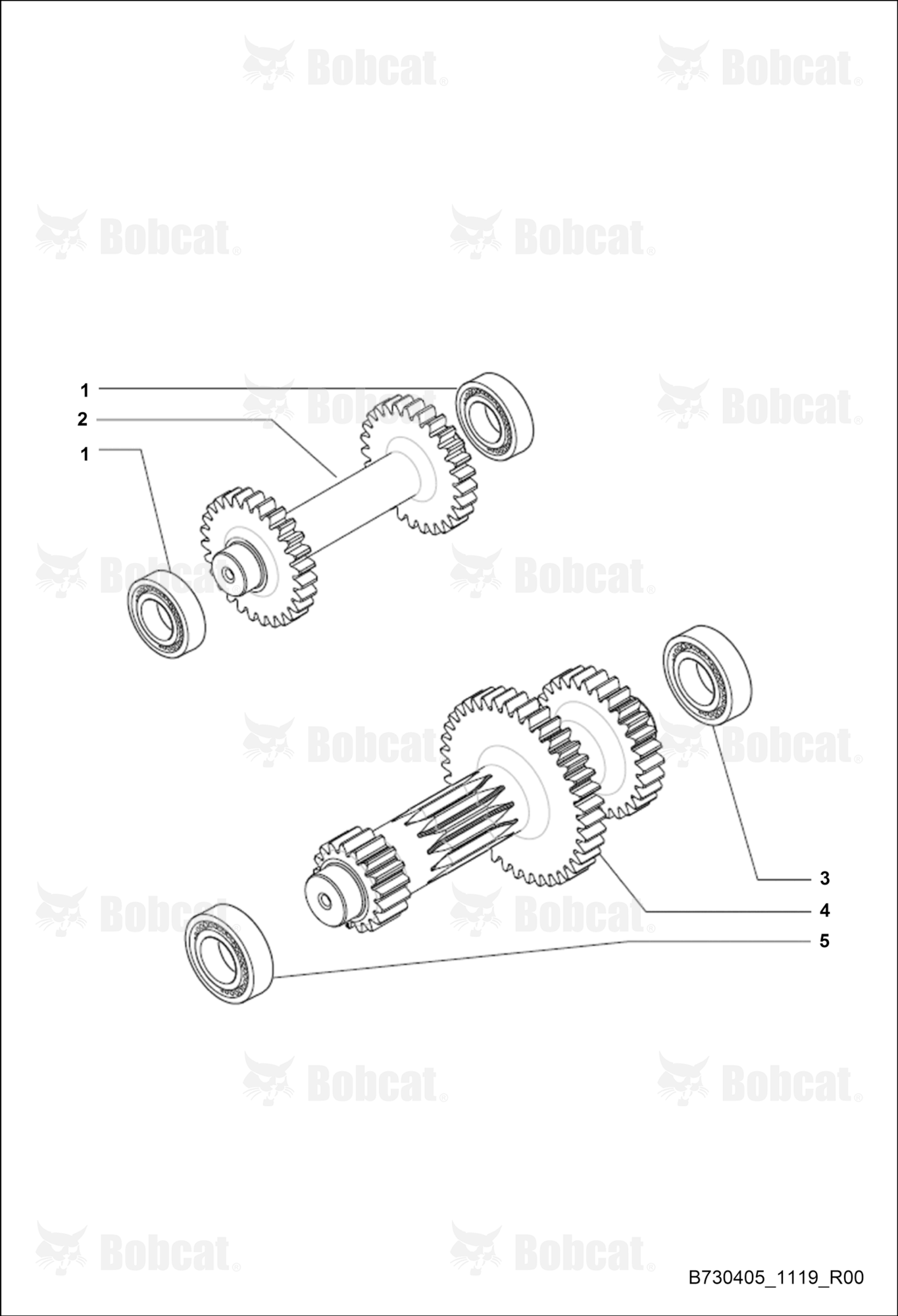 4WD-2WS-TRANSMISSION/REVERSE and Primary Shaft