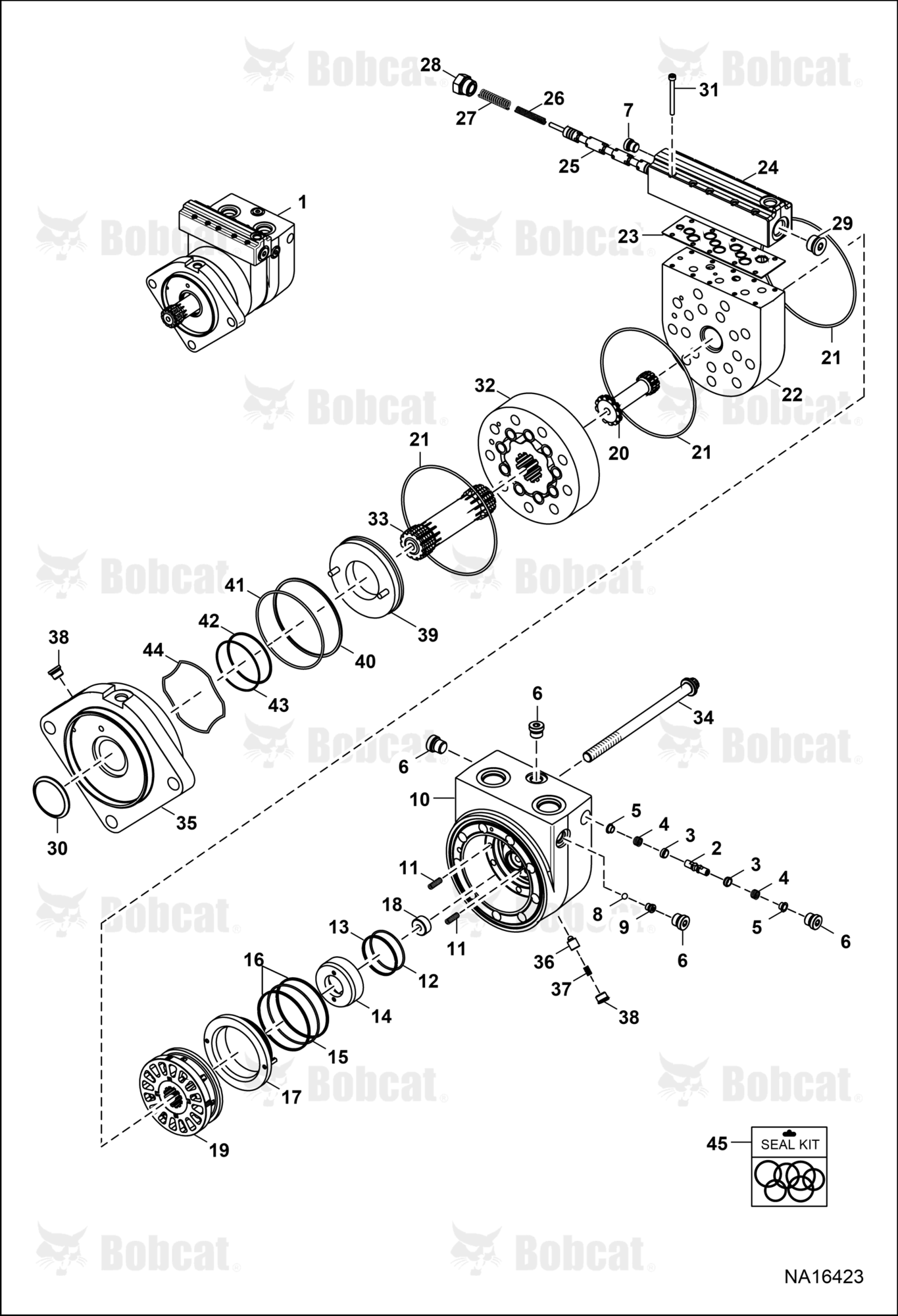 Hydrostatic Motor (2-Speed)  B5FA11001 - B5FA17999