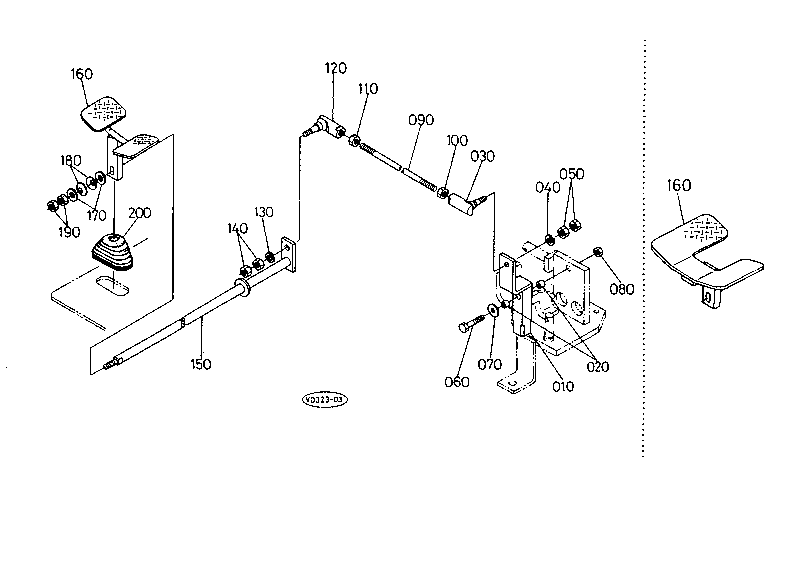 Control Pedal (Swivel/Swing Change) [Except H.R.C.