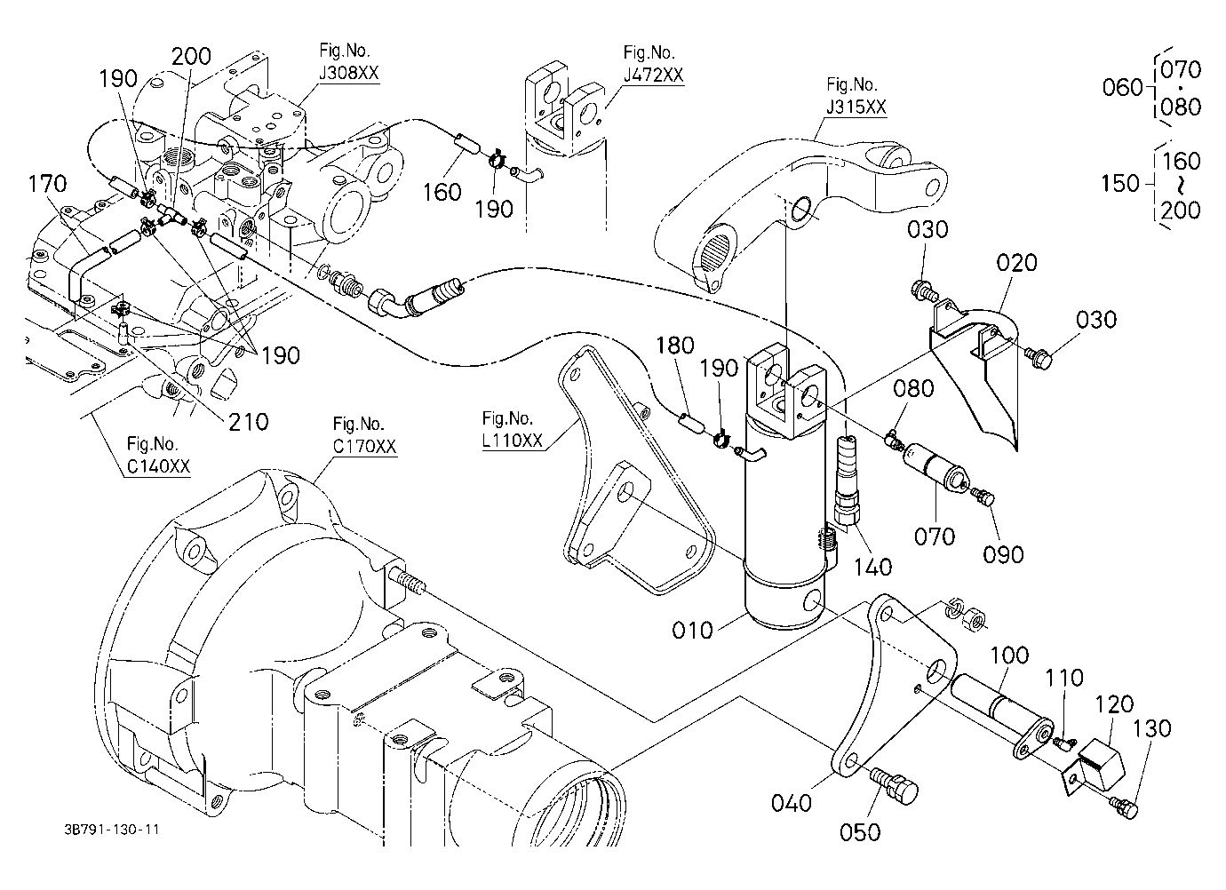 3P-Lift Assist Cylinder Lh