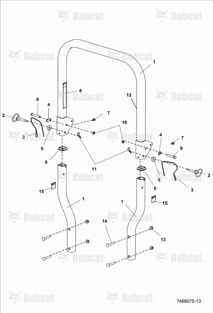 Folding ROPS