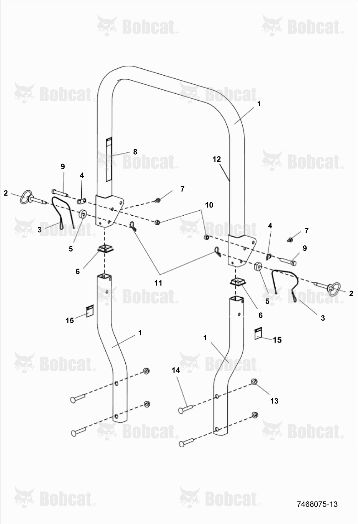 Folding ROPS
