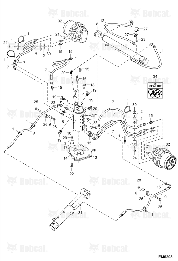 Hydraulic Circutry (Lower Group) AHNM11001 - AHNM22000