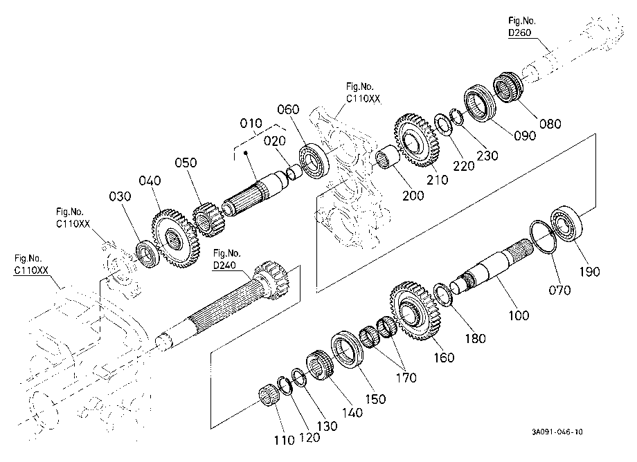 Range Gear Shaft [A]