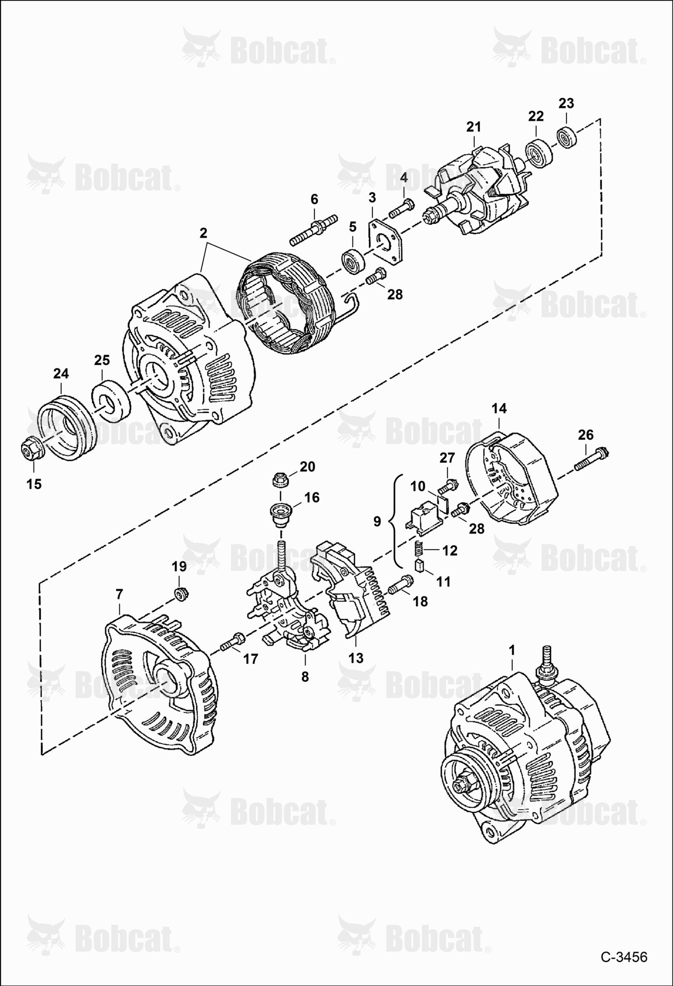 Alternator (Denso - 5-101211-1100)