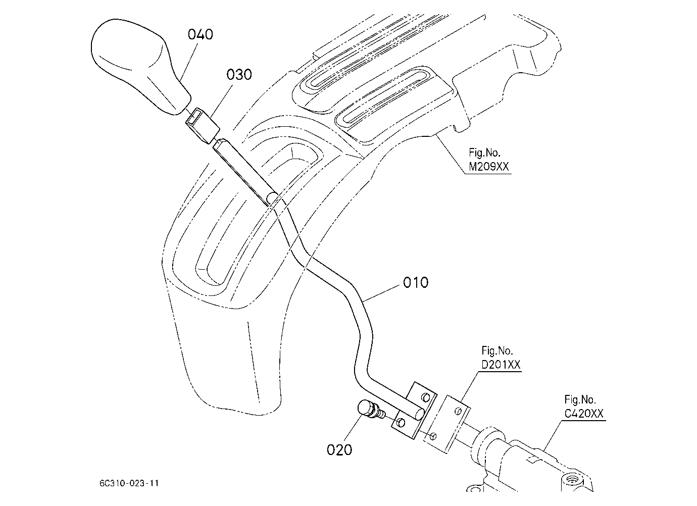 Main Gear Shift Lever