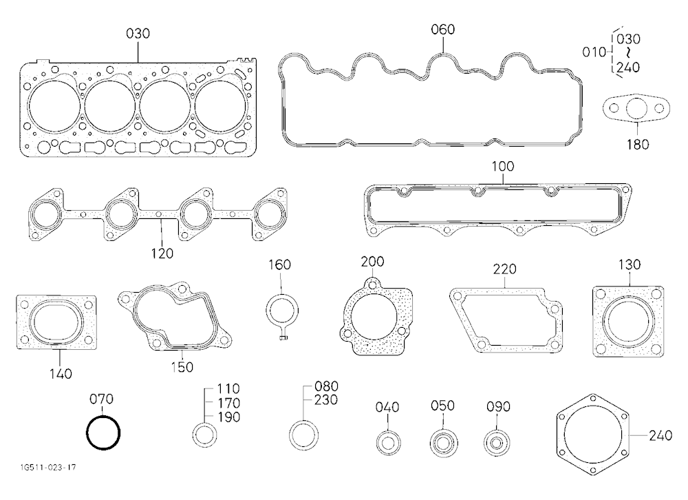 Upper Gasket Kit [New Type]