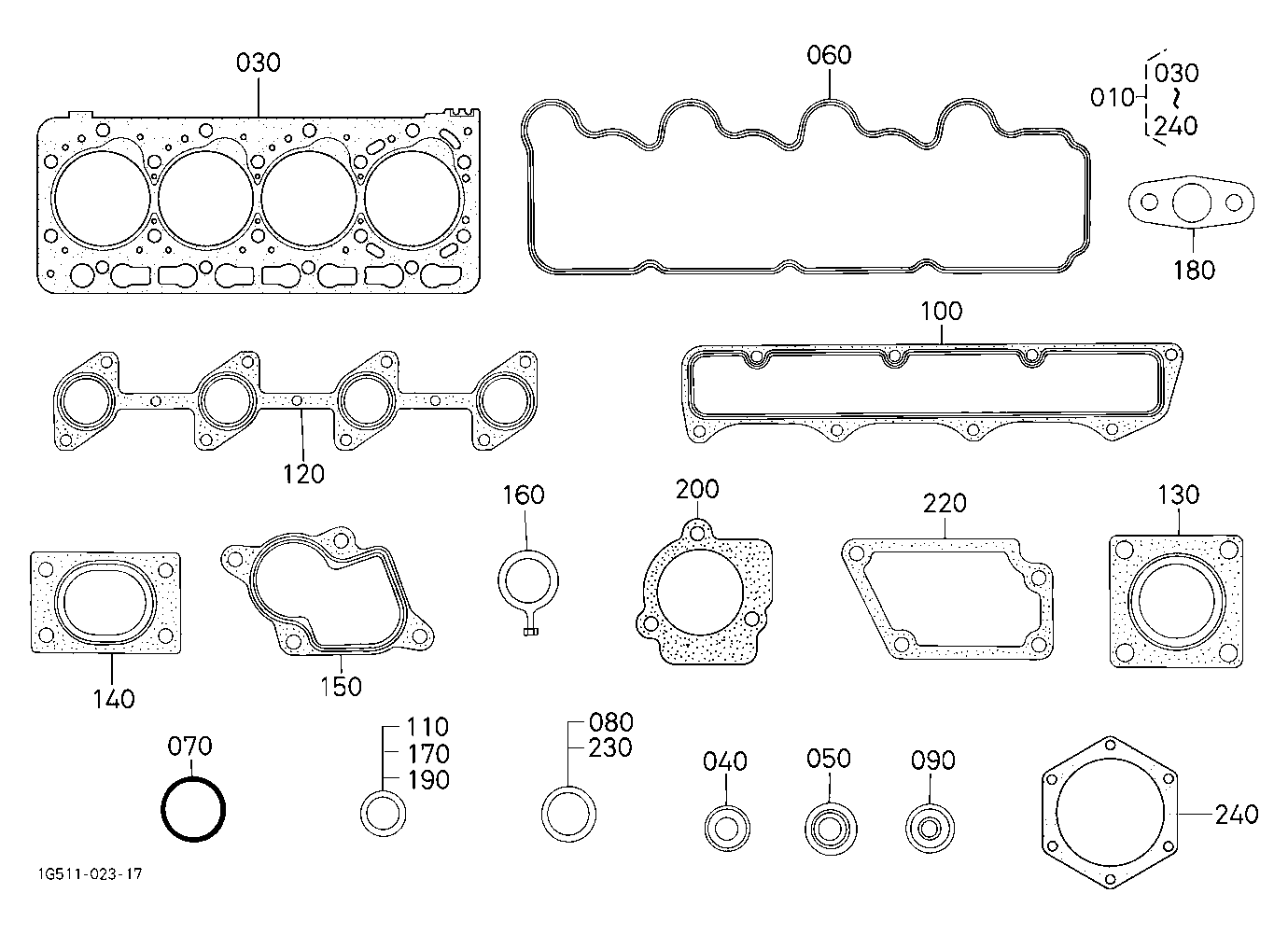 Upper Gasket Kit [New Type]