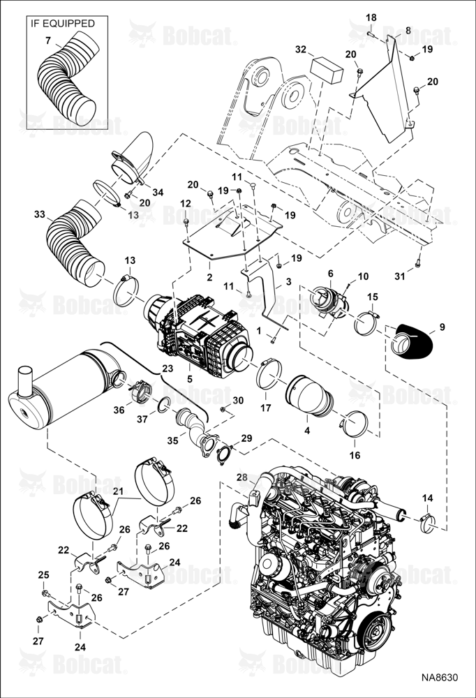 Engine & Attaching Parts (Air Cleaner & Muffler) AHGL11001 - AHGL12906