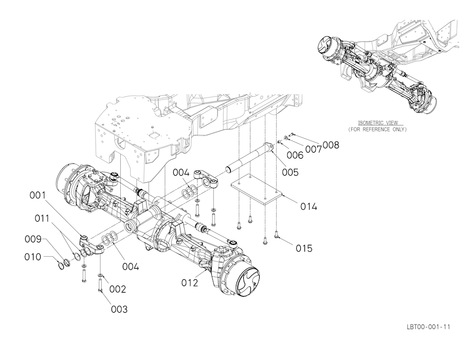 Front Axle Assembly - Differential Lock