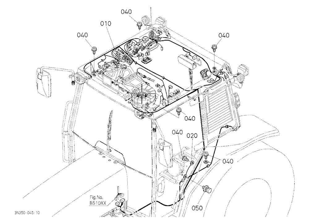 Electrical Wiring (Cab) [Wider Cab Type] [Ca]