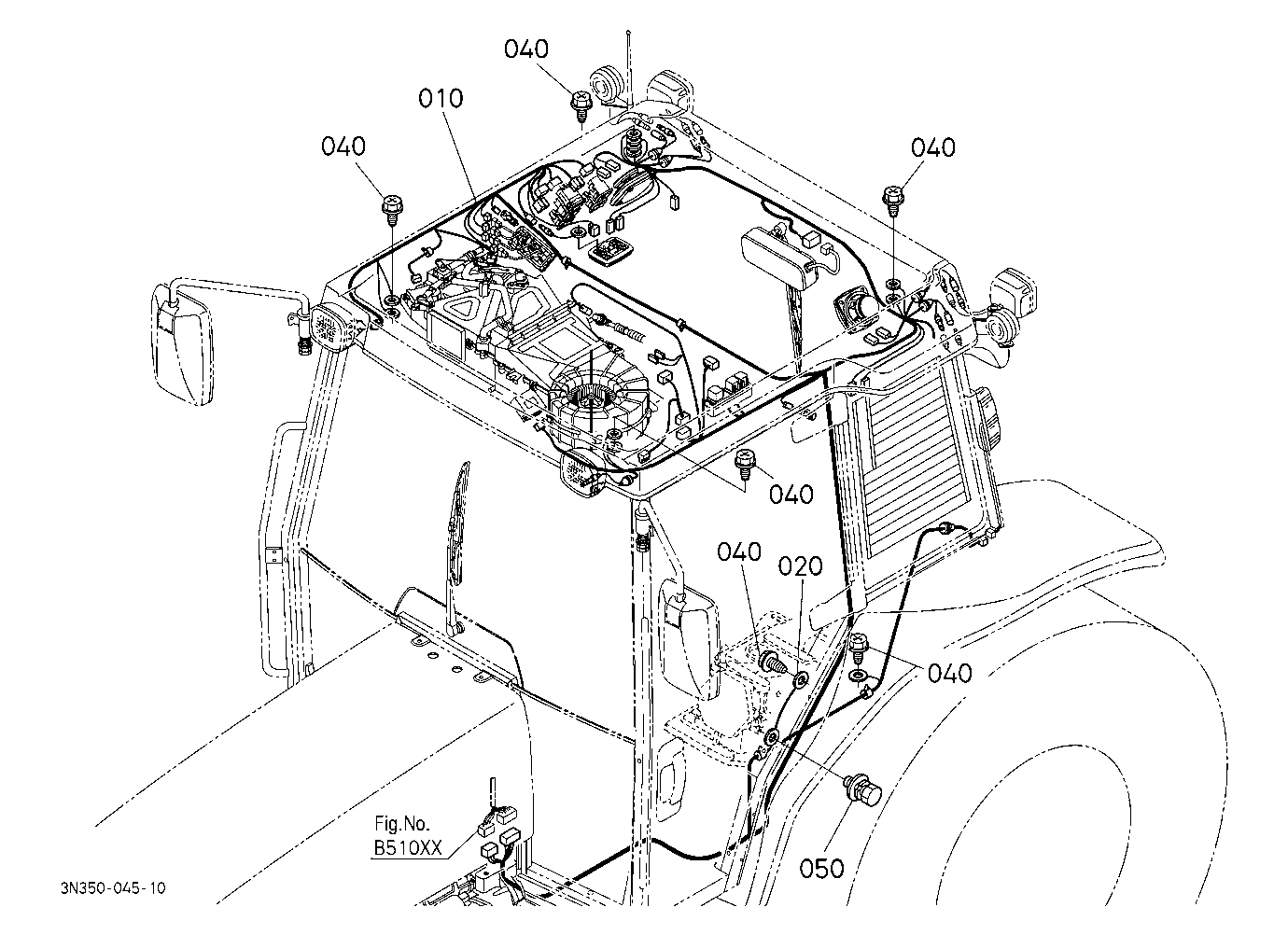 Electrical Wiring (Cab) [Wider Cab Type] [Ca]