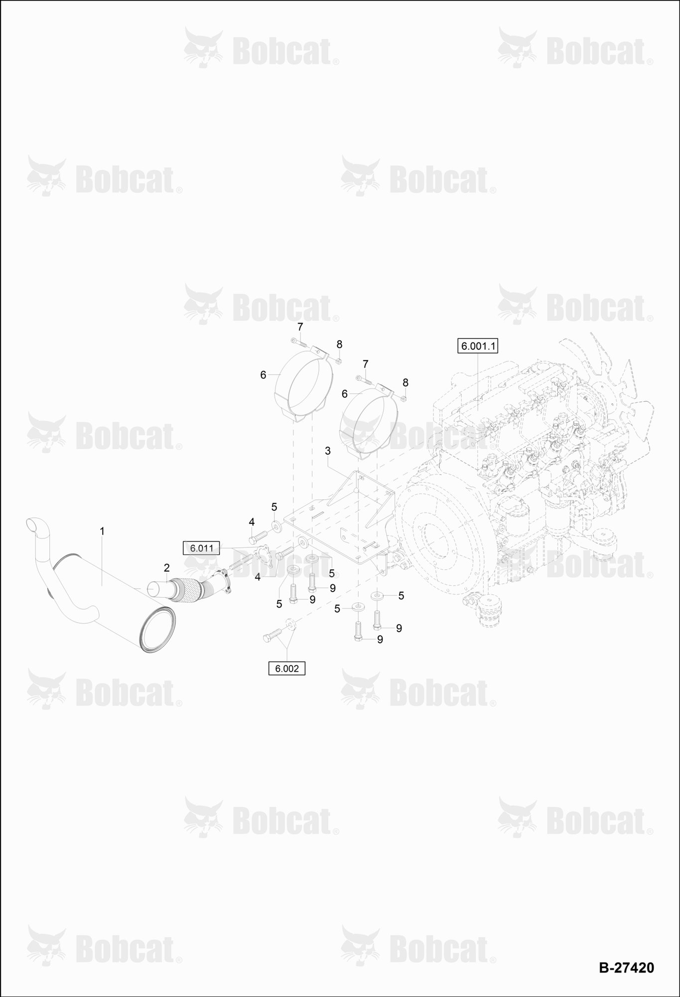 Exhaust (Engine S/N XXXX/2695 & Above)