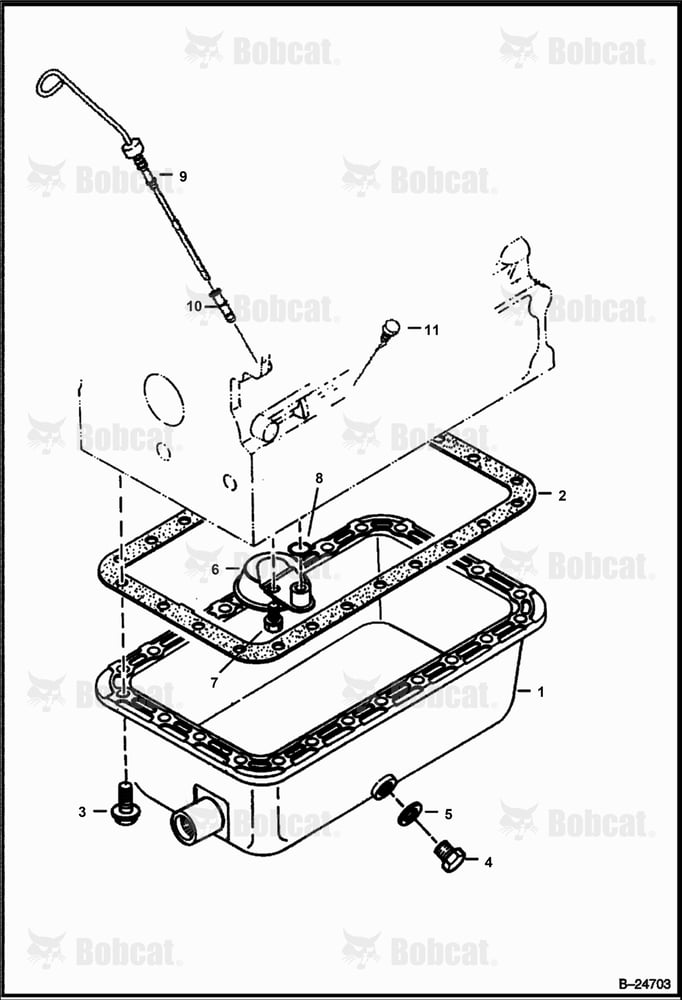 Oil Pan (Kubota - V2203 2EB - Tier II Replacement)