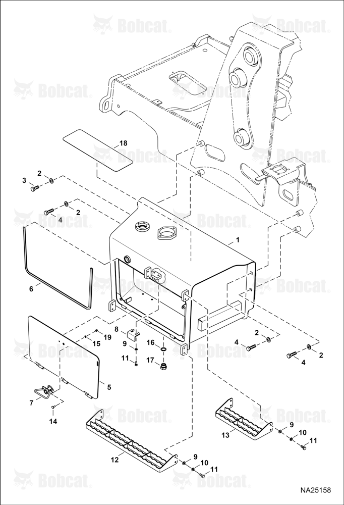 Hydraulic Tank (W/Hose Guard Plate)