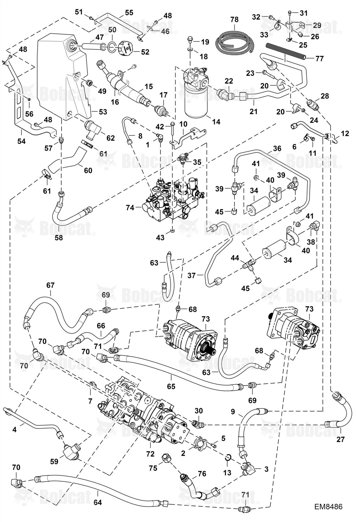Hydrostatic Circuitry (Selectable Joystick Controls)