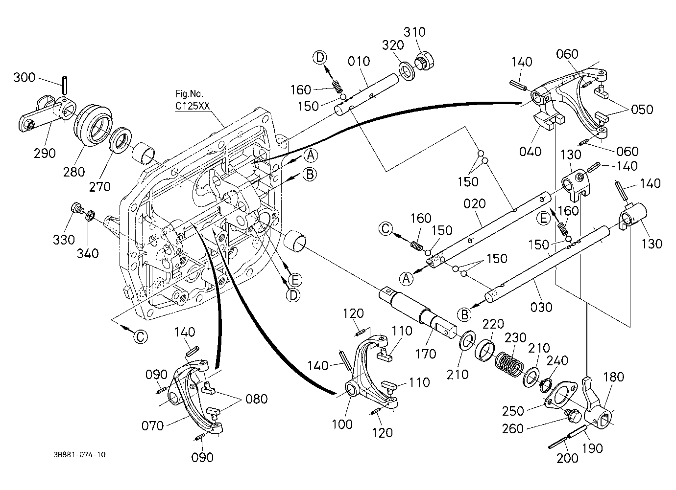 Main Gear Shift Fork