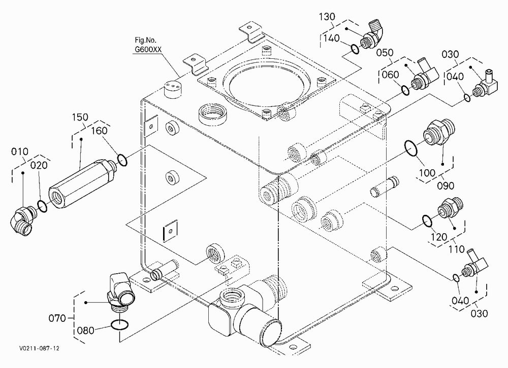 OIL TANK (JOINT) [HYDRAULIC HITCH] [HIGH FLOW]