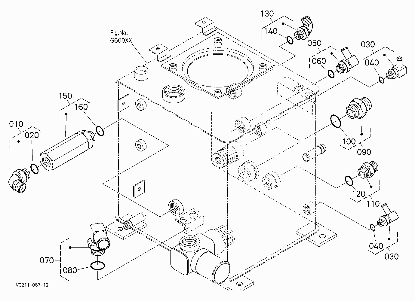 OIL TANK (JOINT) [HYDRAULIC HITCH] [HIGH FLOW]