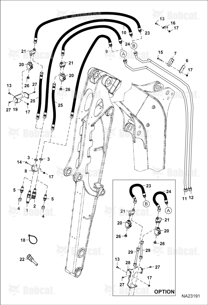 Hydraulic Auxiliary Option (First)(Diverter)